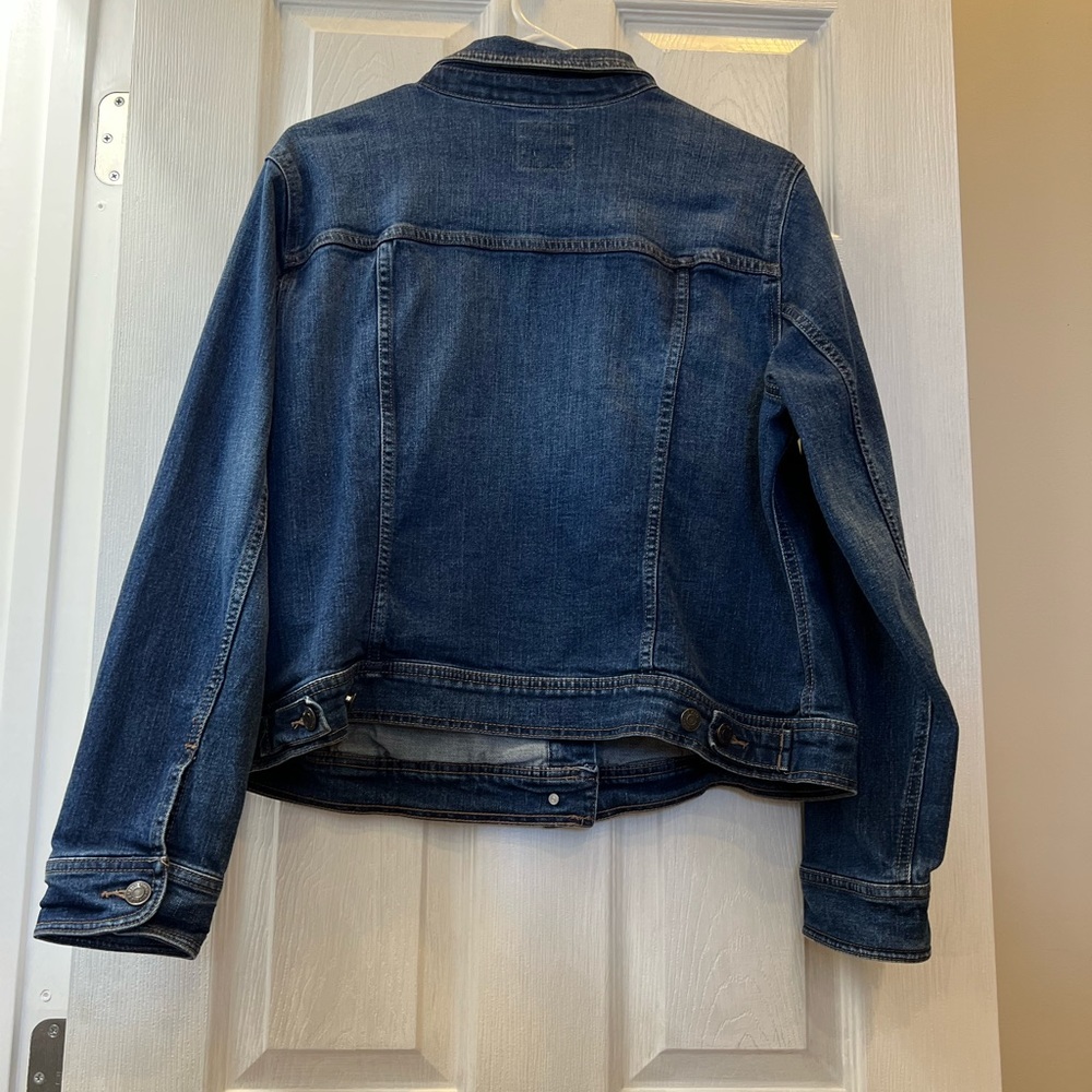 Dark Wash Denim Jean Jacket Size X-Large Old Navy brand. Button up collar jacket - Picture 9 of 17